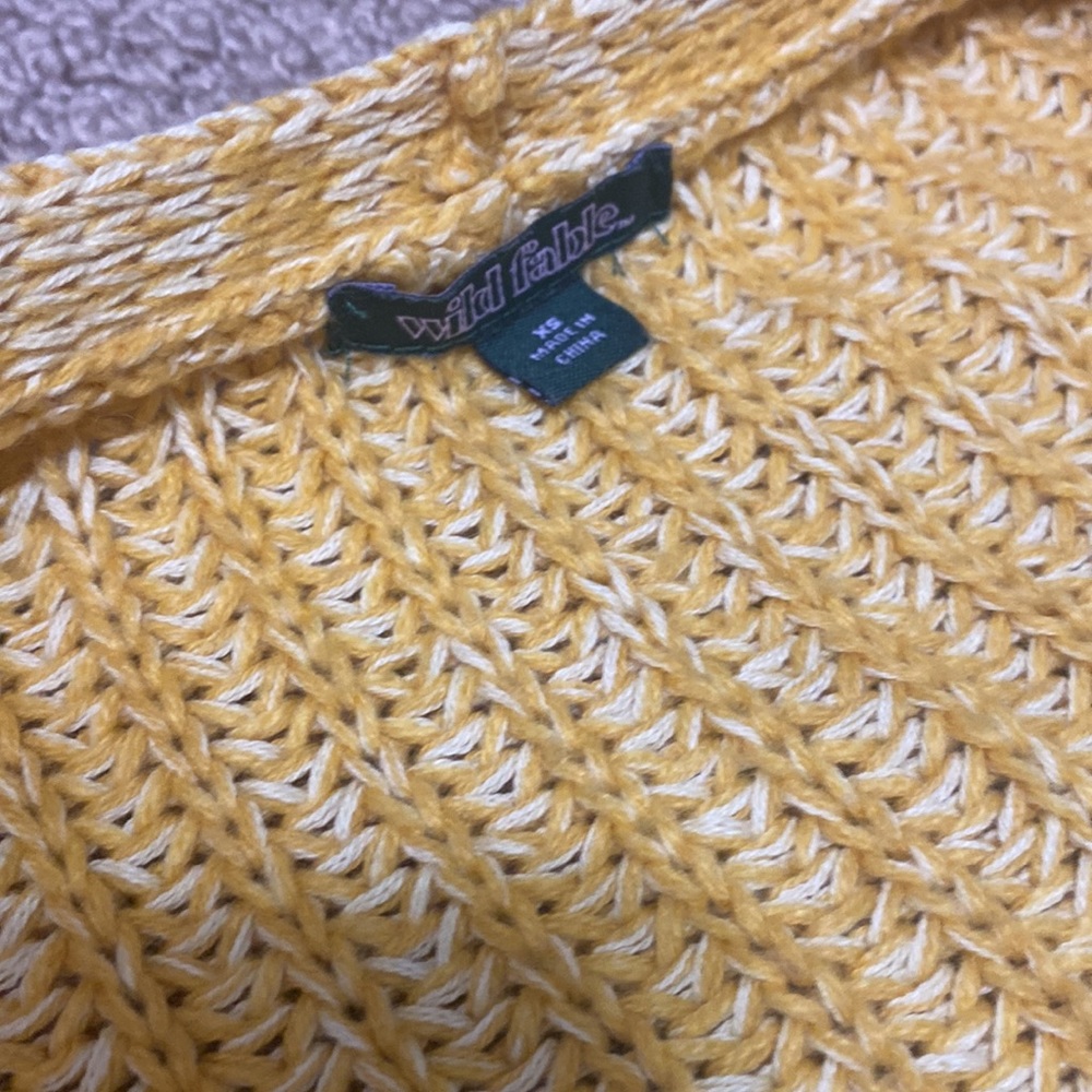 EUC Wild Fable Slouchy Gold Cardigan XS - Picture 7 of 13